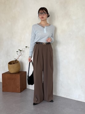 「Thevon（ゼボン）のアイテム」を使った、omochiさん（レディース・154cm）の春コーディネート