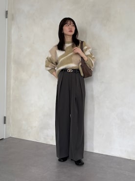 「アイテム（リング）」を使った、omochiさん（レディース・154cm）の秋コーディネート