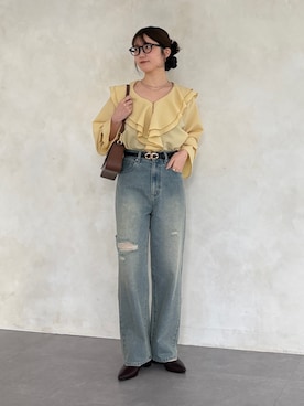 「Thevon（ゼボン）のアイテム」を使った、omochiさん（レディース・154cm）の春コーディネート