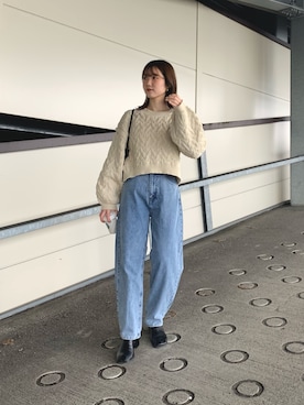 「スポンジニット」｜omochiさん（レディース・154cm）の冬コーディネート