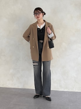 omochiさん（レディース・154cm）の冬コーディネート