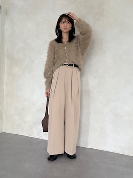 「アイテム（ファッション雑貨）」を使った、omochiさん（レディース・154cm）の秋コーディネート