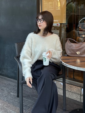 「Thevon（ゼボン）のアイテム」を使った、omochiさん（レディース・154cm）の冬コーディネート