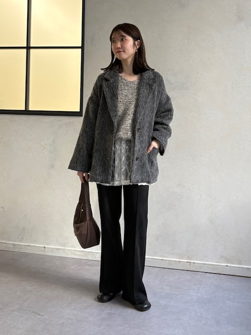 セール】シャギーミドルコート（その他アウター）｜Thevon（ゼボン）の