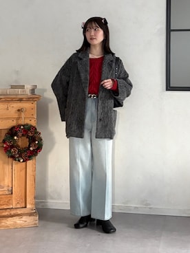 「Thevon（ゼボン）のアイテム」を使った、omochiさん（レディース・154cm）の冬コーディネート