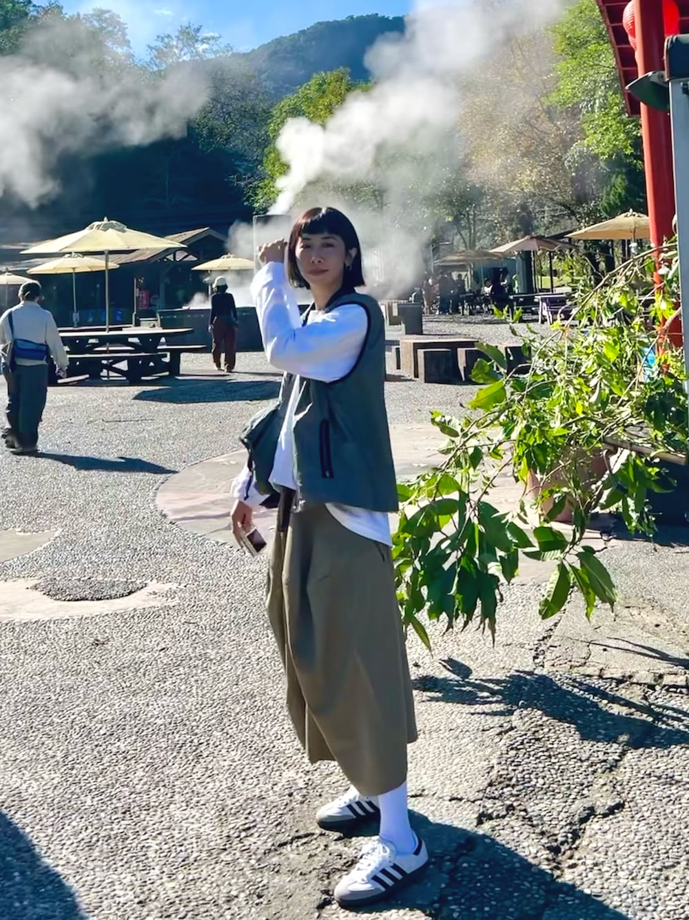 「SERGIO TACCHINIのアイテム（ベスト、その他）」を使った、zoeyjjjさん（レディース・163cm）の冬コーディネートの1枚目の写真