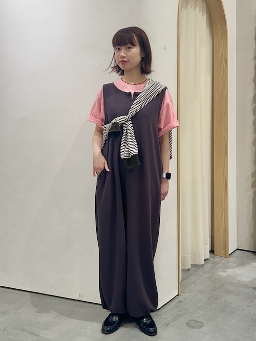 weirdo オールインワン　つなぎ 3サイズ展開】フロントZIP裾ドロストオールインワン（つなぎ