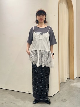 「CIAOPANIC TYPY（チャオパニックティピー）のアイテム（帽子）」を使った、kimura_no_fukuさん（レディース・155cm）の春コーディネート
