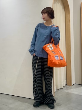 「アイテム（スウェットパンツ）」を使った、kimura_no_fukuさん（レディース・155cm）の秋コーディネート
