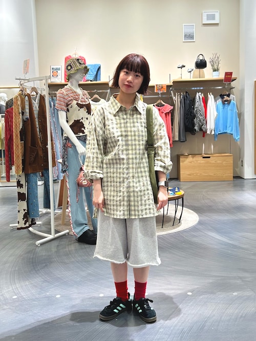【UNISEX】ポコポコチェックシャツ