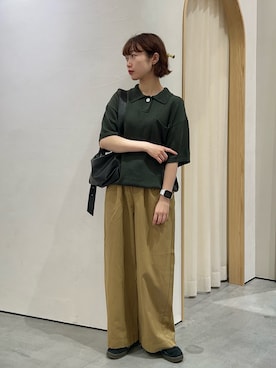 「アイテム（ポロシャツ）」を使った、kimura_no_fukuさん（レディース・155cm）の秋コーディネート