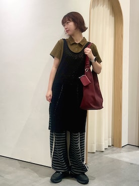 「アイテム（スウェットパンツ）」を使った、kimura_no_fukuさん（レディース・155cm）の夏コーディネート