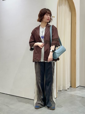 「アイテム（スウェットパンツ、グレー系）」を使った、kimura_no_fukuさん（レディース・155cm）の夏コーディネート