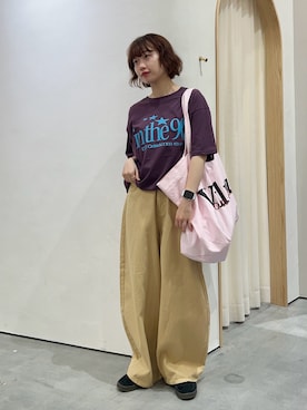「アイテム（チノパンツ）」を使った、kimura_no_fukuさん（レディース・155cm）の秋コーディネート