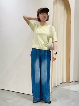 「アイテム（キャップ）」を使った、kimura_no_fukuさん（レディース・155cm）の夏コーディネート
