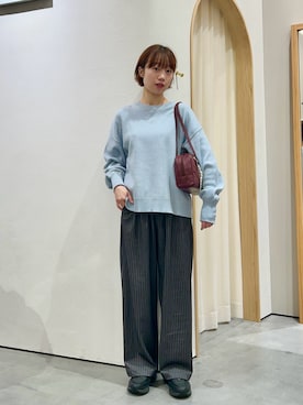 「スラックスパンツ」｜kimura_no_fukuさん（レディース・155cm）の冬コーディネート