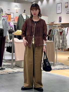 「CIAOPANIC TYPY（チャオパニックティピー）のアイテム（パンツ）」を使った、kimura_no_fukuさん（レディース・155cm）の夏コーディネート