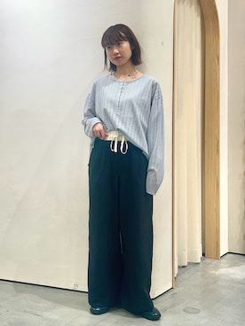 「CIAOPANIC TYPY（チャオパニックティピー）のアイテム（スラックス）」を使った、kimura_no_fukuさん（レディース・155cm）の春コーディネート