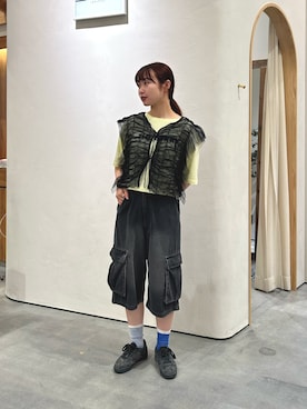 「チュールベスト」｜kimura_no_fukuさん（レディース・155cm）の夏コーディネート