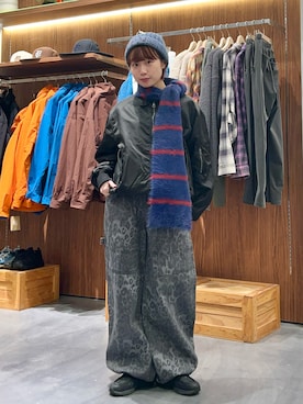 「アイテム（MA-1）」を使った、kimura_no_fukuさん（レディース・155cm）の冬コーディネート