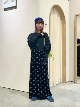 「ベロアスカート」｜kimura_no_fukuさん（レディース・155cm）の冬コーディネート