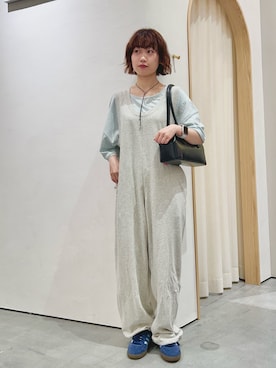 「アイテム（オールインワン・サロペット）」を使った、kimura_no_fukuさん（レディース・155cm）の夏コーディネート