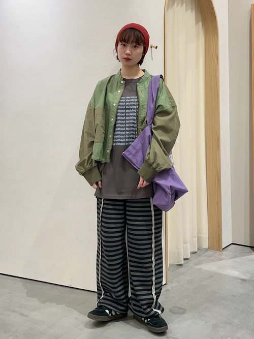 セール】【etsinta／エシンタ】リメイクドロストシャツブルゾン