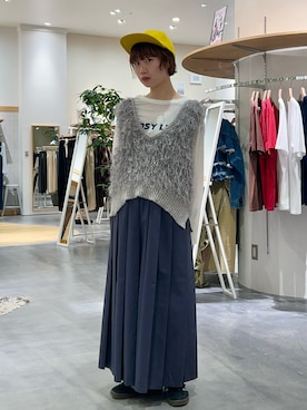 「CIAOPANIC TYPY（チャオパニックティピー）のアイテム（キャップ）」を使った、kimura_no_fukuさん（レディース・155cm）の秋コーディネート