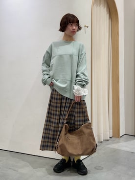 「アイテム（シュシュ）」を使った、kimura_no_fukuさん（レディース・155cm）の秋コーディネート