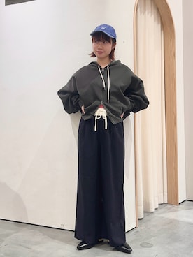 「CIAOPANIC TYPY（チャオパニックティピー）のアイテム（キャップ）」を使った、kimura_no_fukuさん（レディース・155cm）の春コーディネート