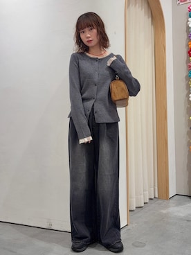 「CIAOPANIC TYPY（チャオパニックティピー）のアイテム（デニムパンツ）」を使った、kimura_no_fukuさん（レディース・155cm）の秋コーディネート