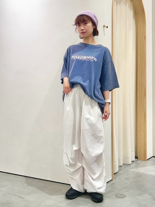 【ユニセックス】フロストモーションロゴプリント半袖Tee