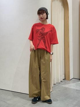 「アイテム（ニットキャップ/ビーニー）」を使った、kimura_no_fukuさん（レディース・155cm）の秋コーディネート