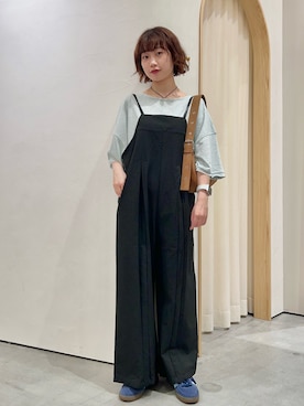 「アイテム（サロペット/オーバーオール）」を使った、kimura_no_fukuさん（レディース・155cm）の夏コーディネート
