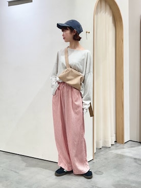 「CIAOPANIC TYPY（チャオパニックティピー）のアイテム（キャップ）」を使った、kimura_no_fukuさん（レディース・155cm）の夏コーディネート