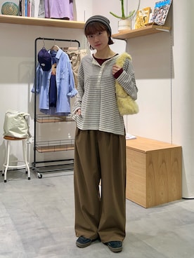 「ワイドシルエット」｜kimura_no_fukuさん（レディース・155cm）の秋コーディネート