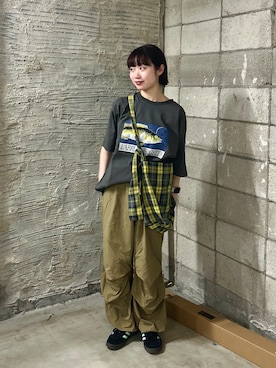 「CIAOPANIC TYPY（チャオパニックティピー）のアイテム（バッグ）」を使った、kimura_no_fukuさん（レディース・155cm）の春コーディネート