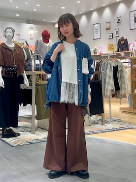 「CIAOPANIC TYPY（チャオパニックティピー）のアイテム（トップス）」を使った、kimura_no_fukuさん（レディース・155cm）の秋コーディネート