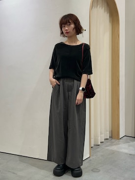 「ワイドシルエット」｜kimura_no_fukuさん（レディース・155cm）の秋コーディネート