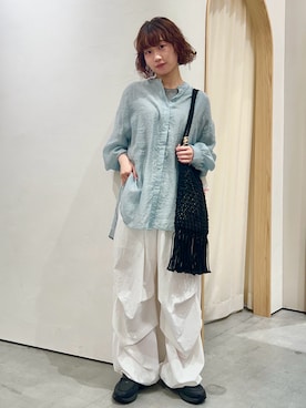 「アイテム（トートバッグ）」を使った、kimura_no_fukuさん（レディース・155cm）の夏コーディネート