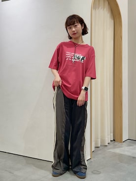 「アイテム（スウェットパンツ）」を使った、kimura_no_fukuさん（レディース・155cm）の夏コーディネート