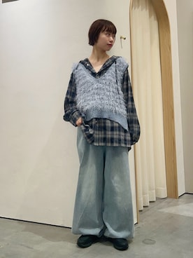 「アイテム（ベスト）」を使った、kimura_no_fukuさん（レディース・155cm）の秋コーディネート