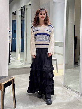 理咲さん(レディース・164cm)の春コーディネート