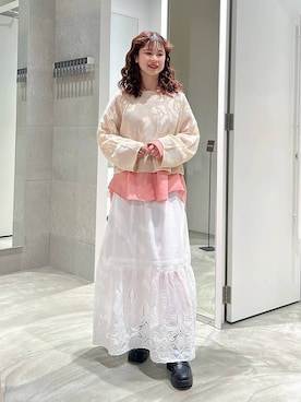 理咲さん（レディース・164cm）の春コーディネート