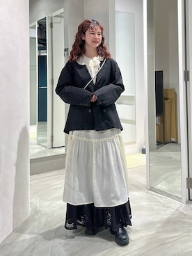 理咲さん（レディース・164cm）の春コーディネート