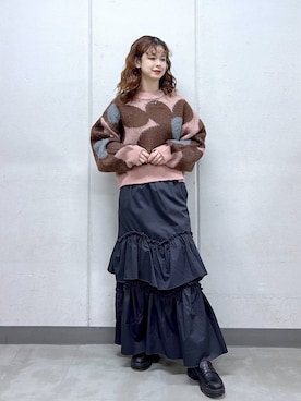 「RAGEBLUE（レイジブルー）のアイテム（アクセサリー）」を使った、理咲さん（レディース・163cm）の秋コーディネート