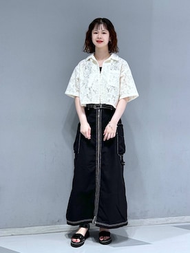 理咲さん（レディース・163cm）の夏コーディネート