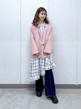 理咲さん（レディース・164cm）の春コーディネート