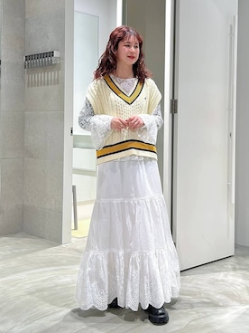 理咲さん（レディース・164cm）の春コーディネート