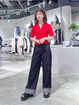 理咲さん（レディース・163cm・20代）の夏コーディネート